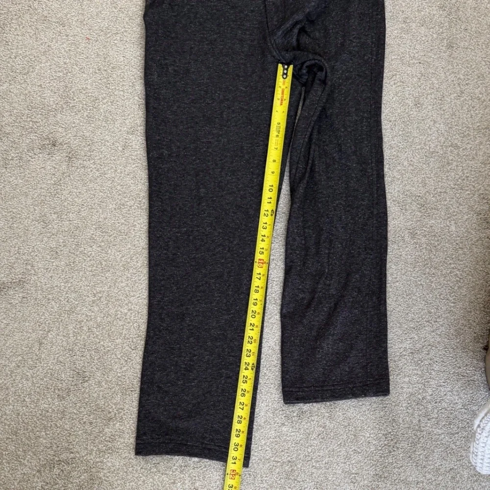 Betabrand Dress Pant Sweatpants Charcoal Heather Gray Straight Leg 34X32‎